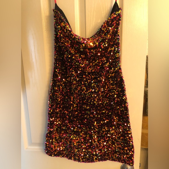 Betsey Johnson Sequin Cocktail Drezs - Picture 4 of 8